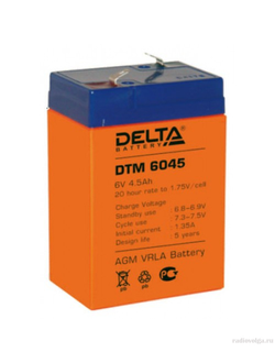 Аккумулятор Delta DTM 6045 (Cвинцово-кислотный 6V 4.5Ah)