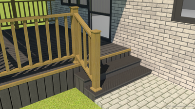 Терраса ДПК 3*4 метра