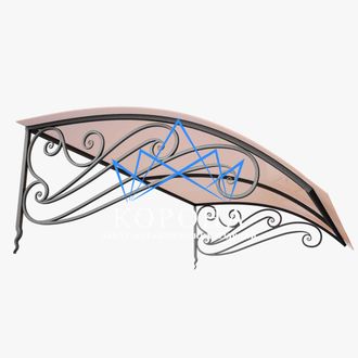 Кованый козырек №12