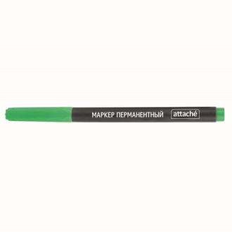 Маркер перманентный ATTACHE, зеленый, 1 мм