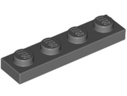 Plate 1 x 4, Dark Bluish Gray (3710 / 4211001)