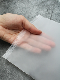 Пакет Зиплок с бегунком 150х200мм, толщина 60мкм МАТОВЫЙ БЕЛЫЙ