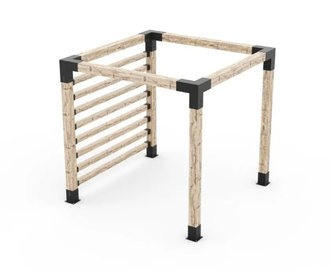 Коннектор №3 для бруса 100х100 мм, тройной угловой 90 градусов