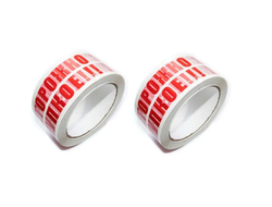 Клейкая лента с фирменным знаком "Осторожно хрупкое" 48 мм 60 м 43 мкм