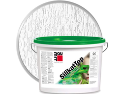 Штукатурка декоративная силикатная BAUMIT SilikatTop Белая база Короед 2 мм 25 кг