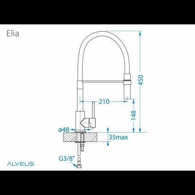 Смеситель Alveus Elia