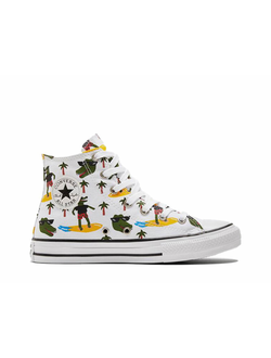 Кеды Converse Chuck Taylor All Star CROCO SURF белые высокие 671292C