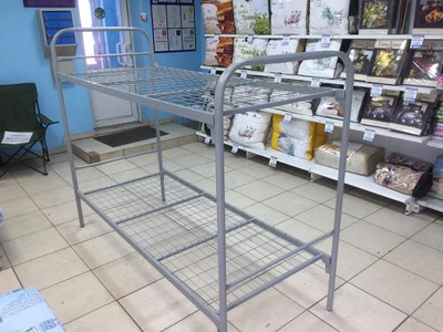 Кровать металлическая двухъярусная, усиленная  арт. 006+