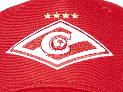 Бейсболка ФК СПАРТАК красно-белая 120252