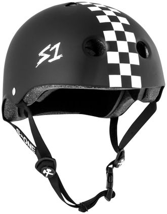 Купить защитный шлем S1 (BLACK MATTE W/ CHECKERS) в Иркутске