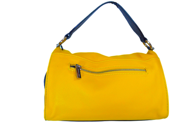Желтая итальянская сумка для женщин Ренато Анжи