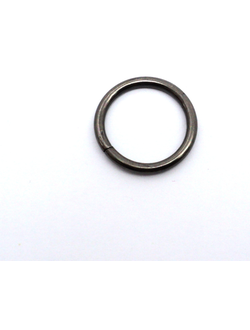 Кольцо вшивное темный никель 2 см