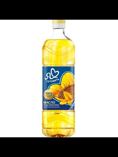 Масло подсолнечное 1л. Я люблю готовить