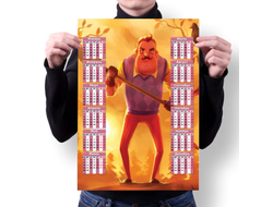 Календарь настенный Привет Сосед/ Hello Neighbor №9