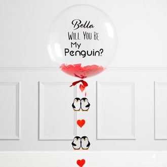 Баблс Will you be my Penguin?c гирляндой