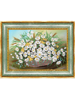 Корзина с ромашками, К3292
