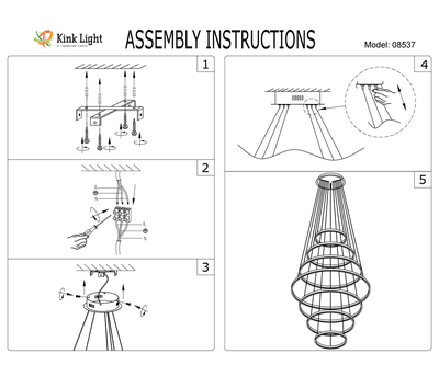 08537,19 Подвес Тор черный Led 284W