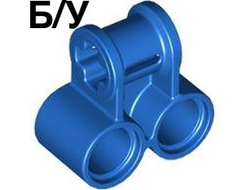 ! Б/У - Technic, Axle and Pin Connector Perpendicular Double, Blue (32291 / 4128596) - Б/У