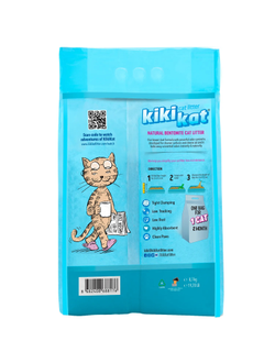 Наполнитель KikiKat Бентонитовый, комкующийся, Горная свежесть 10 л