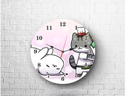 Часы Котики №7