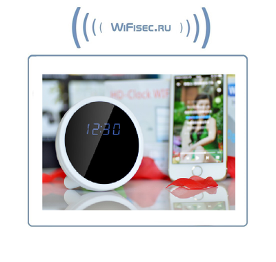 IP видеоняня WiFi (с информатором времени, месяцем и числом) с аккумулятором и с DVR, Full HD (Pro iCam)
