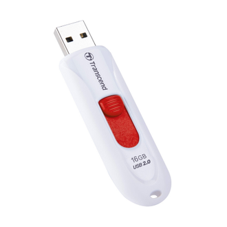 Флеш-память Transcend JetFlash 590, 16Gb, USB 2.0, красный, TS16GJF590W