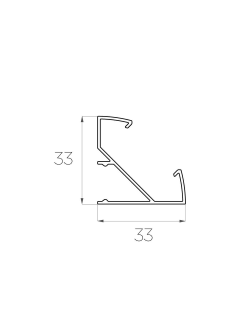 Алюминиевый профиль 4L-3333-U ANOD