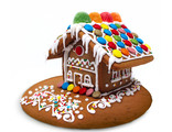 Пряничный домик "Зимний с мармеладом"