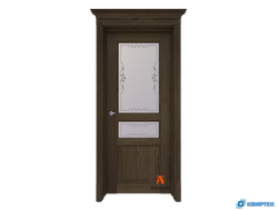 Межкомнатная остекленная дверь с покрытием ПВХ NEOCLASSIC NC15 купить в Челябинске | КВИРТЕК