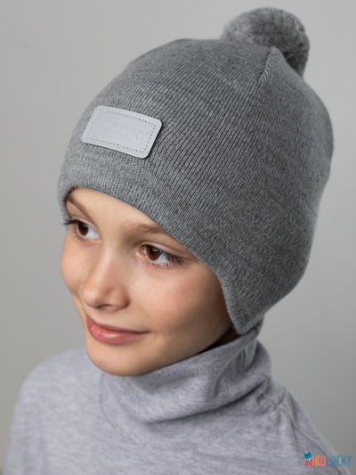 Шапка 24201-02 х/б подклад, серый 52-54