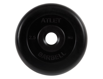 Диск обрезиненный MB Barbell Atlet, диаметр 31 мм, вес 1,25 - 25 кг