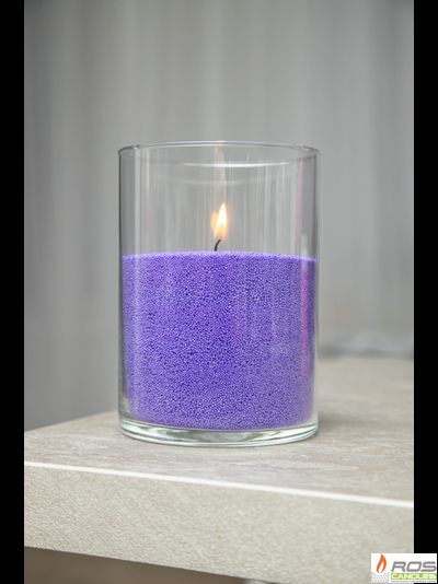 Насыпная свеча "Цилиндр 15 см", фиолетовая "Фиолетовый"