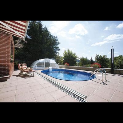 Морозоустойчивый бассейн 5,25 х 3,2 м Ibiza (Ибица) овальный глубина 1,2 м мозаика (Чехия)