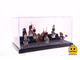 Витрина - бокс для хранения минифигурок Лего с подставкой, 25,5*15,5*13,7см (черная)
