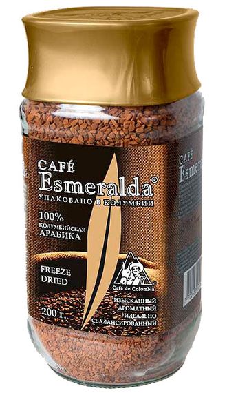 Cafe Esmeralda / Кофе сублимированный в стеклянной банке 200 грамм