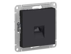 Розетка Systeme Electric ATLASDESIGN, компьютерная, RJ45, механизм, карбон, ATN001083