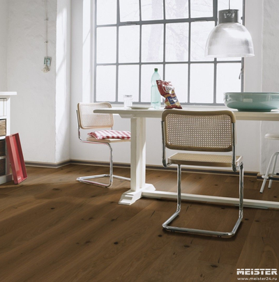 Паркетная доска Meister Дуб Витал Брандеральм 8835 в интерьере