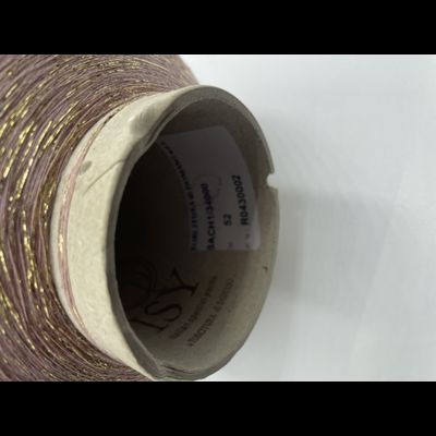 TORCITURA di DOMASO BACH LUREX  люрекс 1/ 34000 65% ВИСКОЗА 35% PL  (вес 50 грамм, длина 1700 метров) цв.52 розовое золото
