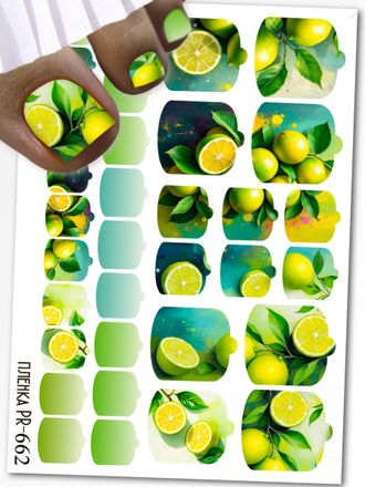 Пленки для педикюра 9,5*13,5 см PR-662