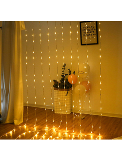 Светодиодная гирлянда "Водопад" 60# (теплый) 2х2м 5шт