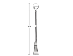 Светильники Шар в оправе  GENOVA  (h- 179cm)