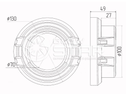 Бленда (маска) для линз №7 Cayenne 3.0 дюйма, 1шт