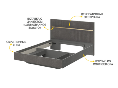 Кровать с основанием Монако 902 303