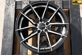 Комплект дисков R16 7,0J ET+40 5*100 Shogun RF-X Черный с полированными лучами и ободом (S220)