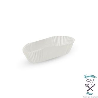 Тарталетки овальные белые 28*78*24,5 мм, 100 шт