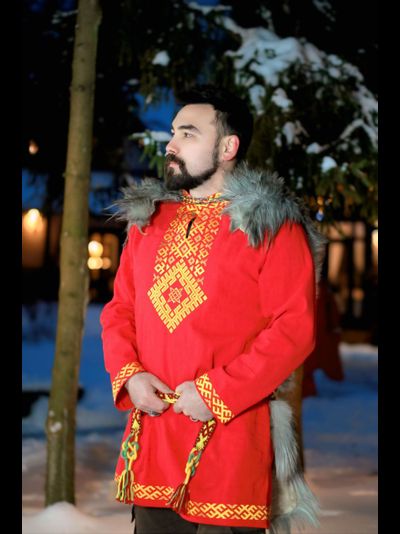 "Царская" славянская рубаха