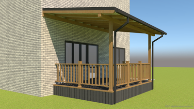 Терраса ДПК 3*4 метра