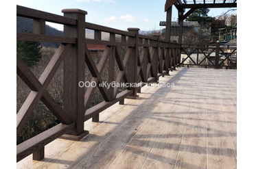 Ограждения ДПК темно-коричневые