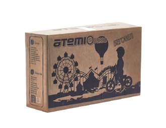 Беговел Atemi Turbo ABBK01C, рама алюминий, колеса надувные, черный