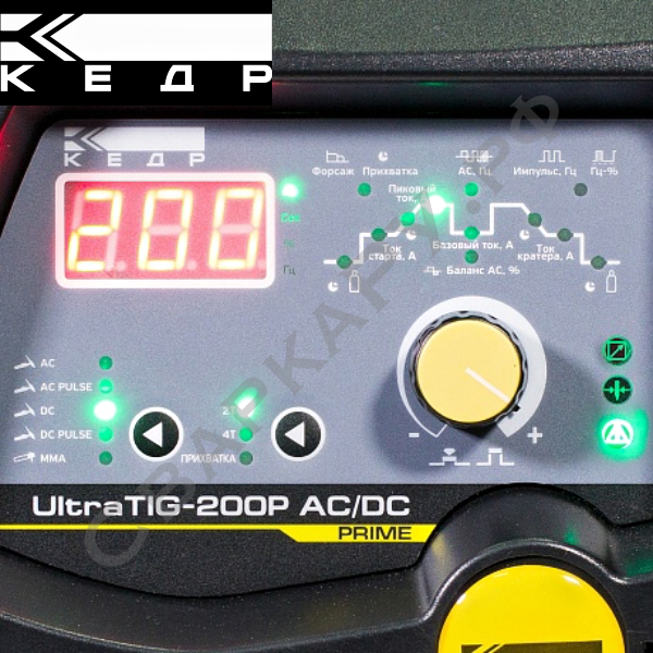 Установка для аргонодуговой сварки Кедр UltraTIG-200P RC AC/DC